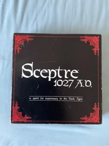 VINTAGE SCEPTRE 1027 A.D. CHESS VARIANT BOARD GAME 1986 HORIZON COMPLETE USED - Picture 1 of 12