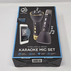 Smartech Wireless 2-Pack Karaoke Mic Set ( 1 Gold and 1 Pewter) - Picture 1 of 4