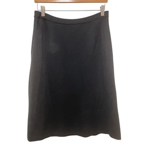 Falda de lana Kimberly para mujer - Hecha en Italia - Negra - Talla 18 - Imagen 1 de 5