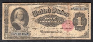 FR. 223 1891 $1 UN DÓLAR CERTIFICADO PLATA “MARTHA” BILLETE MONEDA MUY FINO - Imagen 1 de 2