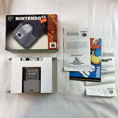 Nintendo 64 N64 Rumble Pak CIB Complete In Box  - Image 1 of 4