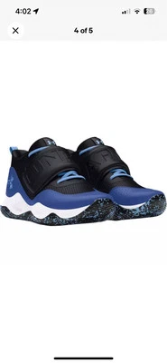 Zapatos de baloncesto Under Armour Ua para niños Ps Zone talla 13k azul negro 3026638-005 Foto 1 de 4