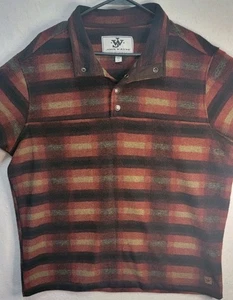 Vintage 2000er John Wayne Flanell 1/4 Knopf Overshirt Western, Herren L rot kariert - Bild 1 von 7