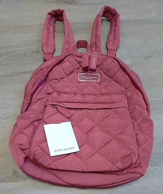 Mochila Marc Jacobs Mediana Rosa Oscuro Acolchada Poliéster Muy Buen Estado Foto 1 de 4