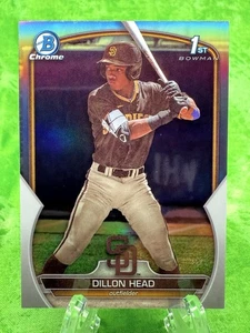 Dillon Head 1st - Refractor - 2023 Bowman Draft Chrome #BDC-7 San Deigo Padres - Picture 1 of 12
