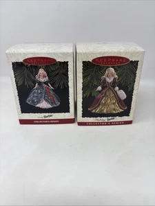 Hallmark Holiday Barbie 1995 und 1996 Keepsake Christmas Ornaments - Bild 1 von 4
