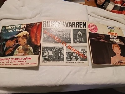 Lot of 3 Rusty Warren LP Vinyl Songs for Sinners+Knockers Up!+Banned In Boston Foto 1 de 4