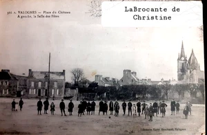 N°804/19 CPA DE VALOGNES Place du Château Dep. 50 Ecrite - Bild 1 von 2
