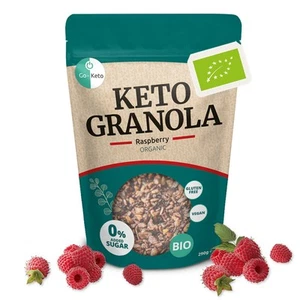 BIO Keto Granola Raspberry 290g – Low Carb Keto Müsli für ein leckeres Keto F... - Bild 1 von 9