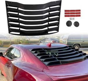 ECOTRIC Rear Window Louver Compatible with 2016-2023 Chevy Camaro Rear Windshiel - Foto 1 di 8