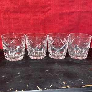 Waterford Crystal ASHLING Old Fashioned Whiskey Glass Tumbler 3.5” 4Pc Set - Picture 1 of 6