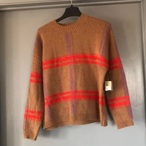 RD Style Damen Pullover hellbraun gestreift Langarm Pulli Gr. M Rundhals - Bild 1 von 6