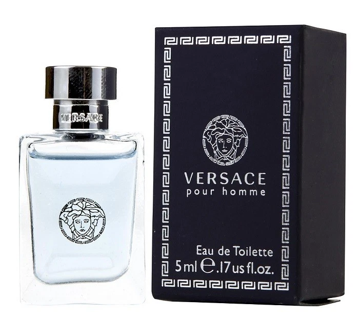 VERSACE POUR HOMME * Gianni Versace 0,17 oz / 5 ml Mini EDT Hombres Colonia Splash Foto 1 de 1