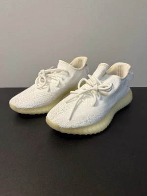 Adidas Yeezy boost 350 v2 cream white Used Mens Size 7 No Box - Image 1 of 4