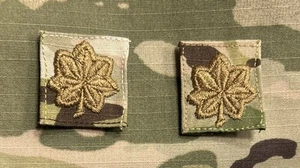 US Army MAJ/O4 Cap Rank (2) OCP Sew-On Major ACU - Picture 1 of 2