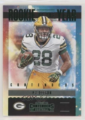 2020 Panini Contenders Rookie of the Year Emerald AJ Dillon #RY-AJD RC - Image 1 of 2