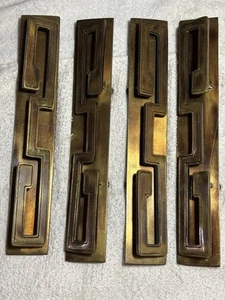 Vintage Set 4 Mastercraft Sideboard Pulls Hardware 12” by 2” - Picture 1 of 4