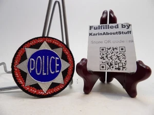 2 International Police Nationale Obsolete Star w Circle Shoulder Patch Vel Hooks - Picture 1 of 4
