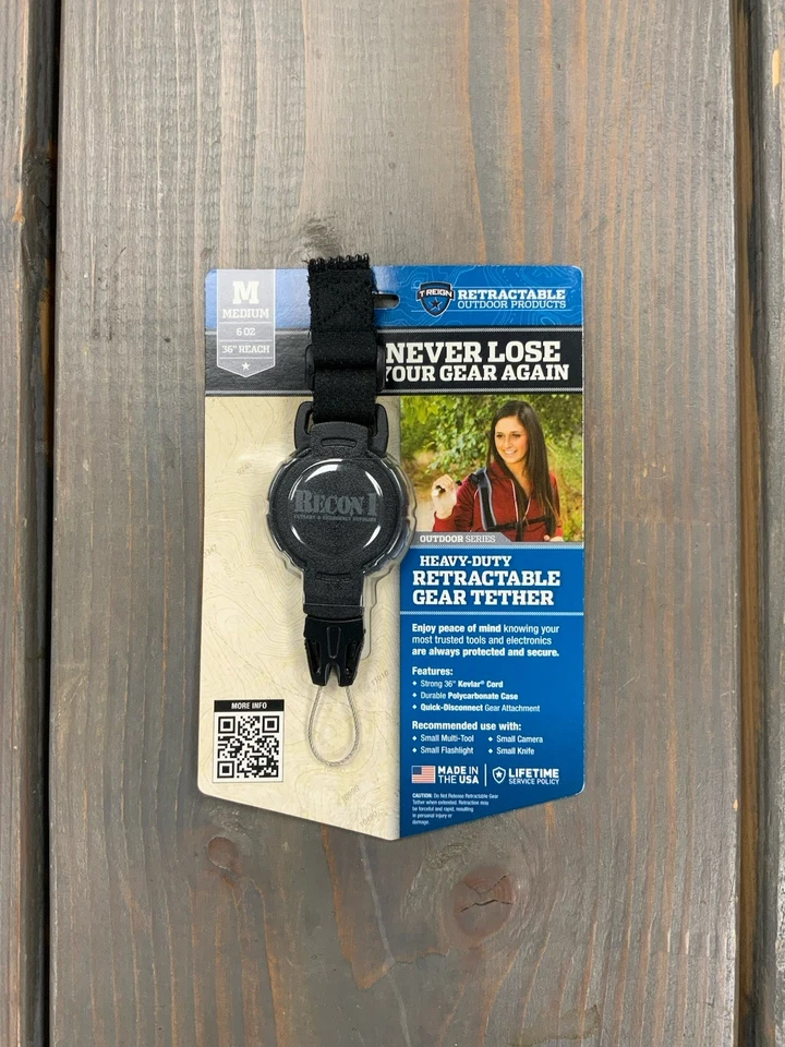 Retractable Outdoor Products Heavy-Duty Retractable Gear Tether for Camping - Image 1 of 4