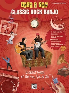 Classic Rock Banjo Just for Fun Easy Tab Sheet Music Chords Lyric Songs Book - Picture 1 of 1