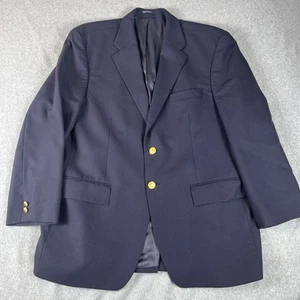 Chaqueta Blazer De Colección Chaps Ralph Lauren Botón Dorado Azul Marino 100% Lana Ver Foto Para Talla - Imagen 1 de 11