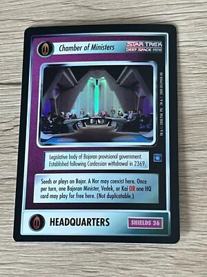 Star Trek CCG - Reflections - Chamber of Ministers - SR (Super Rare) Foil Card - Bild 1 von 2
