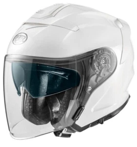 CASCO MOTO FIBRA JET PREMIER JT5 WHITE BIANCO 22.06 TG L - Foto 1 di 4