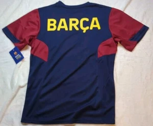 FC Barcelona Barça Team Football Futbol Soccer Jersey small 100% Polyester New - Picture 1 of 10