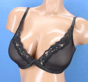 Passionata 5701 Brooklyn Underwire Lined Plunge Bra Size 32DD #D8904 - Picture 1 of 6