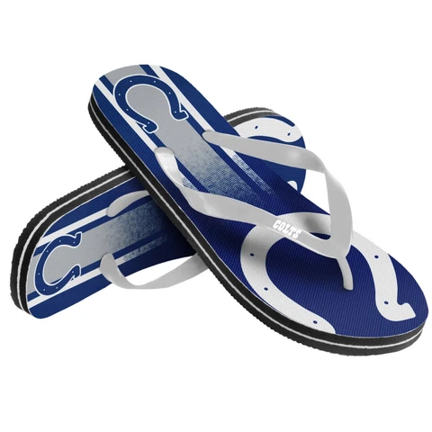 Indianapolis Colts NFL Unisex Gradient Flip Flops, 4 Sizes, FREE SHIP Cover