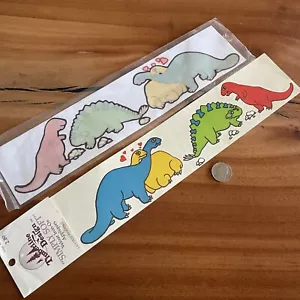 De colección Años 90 Dinosaurios Dibujos Animados Hierro Sobre Terciopelo Difuso Adhesivo Calcomanía Parche Transferencia - Imagen 1 de 3