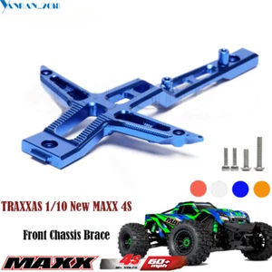 Soporte de chasis delantero de aleación 8921 para camión Traxxas de radiocontrol 1/10 Maxx 4S 89076-4 89086-4 - Imagen 1 de 25