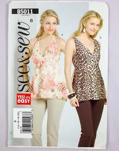 Butterick See & Sew Easy Pattern 5011 Misses Sleeveless Tops Size 14-20 UNCUT - Picture 1 of 3