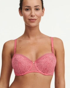 Chantelle C 13B50 Jolie Demi Bra Coralin Size 34D - Picture 1 of 6