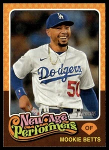 Mookie Betts 2024 Topps Heritage New Age Performers Card #NAP-23 Los Angeles - Picture 1 of 2