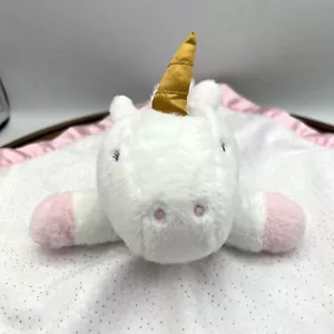 Cloud Island Unicorn Satin Trim Sparkle Lovey Security Blanket Soother Plush Stu - Picture 1 of 10