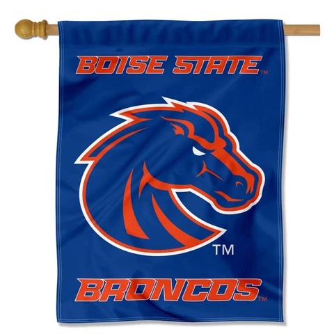 Boise State University Wordmark Two Sided House Flag Cover