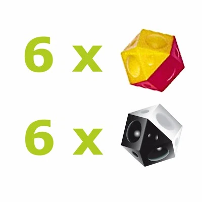 TIPP-KICK Ersatzbälle 12 zwölf Stück Fußball Fussbälle Ersatzball MATCH Tip Kick - Bild 1 von 4