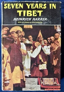 SEVEN YEARS IN TIBET By Heinrich Harrer - 1953 - Hardcover - Jacket - BOM - VG - Picture 1 of 6