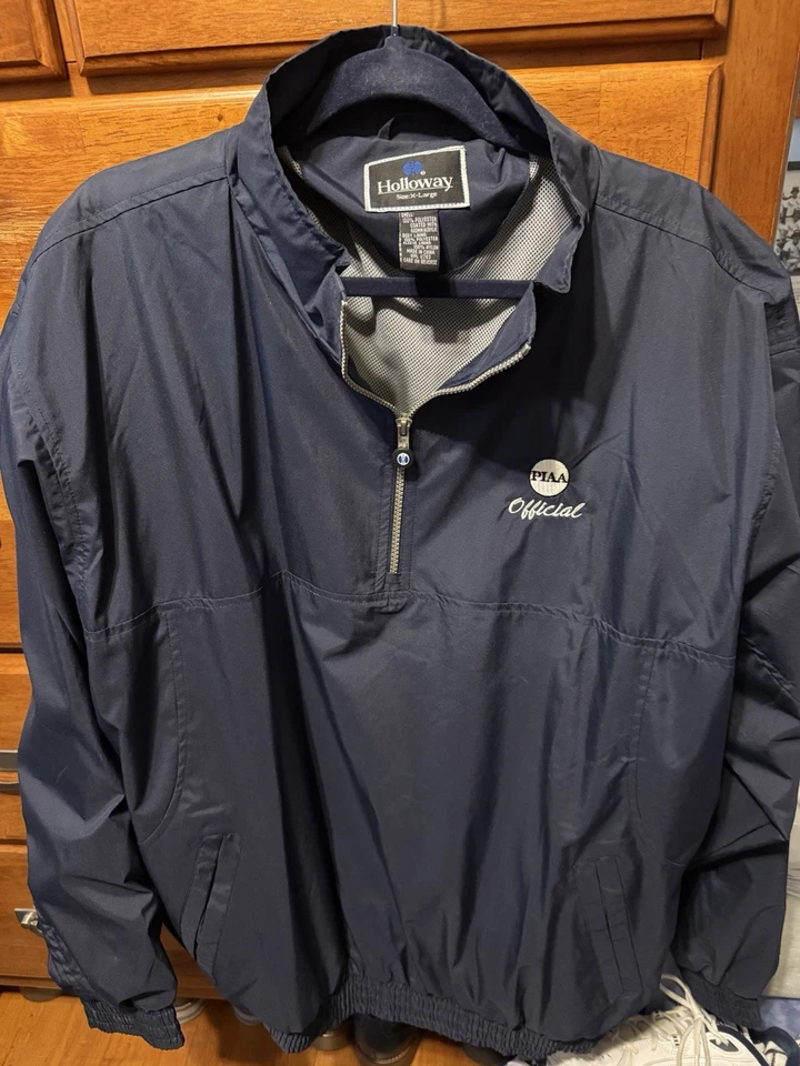 PIAA Oficial Holloway XL Forrado Dos Cremallera Pullover Cortavientos Nuevo Sin Etiquetas Foto 1 de 4