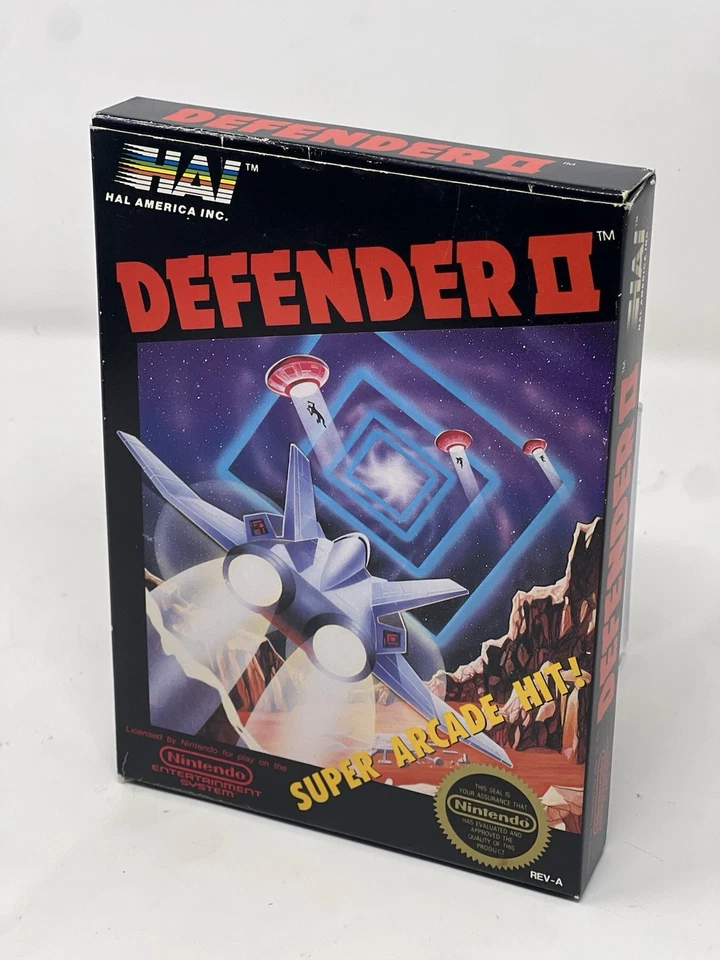 Defender II 任天堂 NES 完整带盒圆形任天堂印章近乎完好 — 第 1/4 张图片