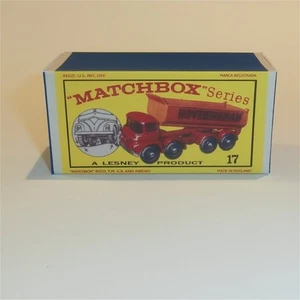 Matchbox Lesney 17d Hoveringham Tipper Truck Empty D Style Repro Box - Picture 1 of 4