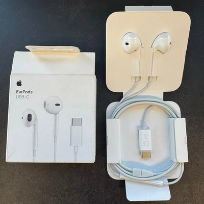 Genuine Apple USB-C Wired Headphones Earphones For iPhone 17 16 15 Pro Max Plus - Image 1 of 4