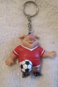Vintage~Sports Hawgs Chubb Goal Hawg~Keychain~2.5" Tall~1970's - Picture 1 of 14