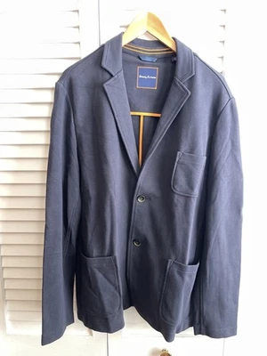 Abrigo Blazer Deportivo Tommy Bahama Azul Algodón Pima Hombre Talla L Grande Foto 1 de 4