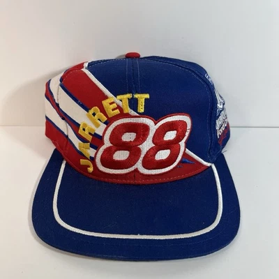 Vintage Dale Jarrett Racing NASCAR #88 Ford Quality Care Service Ford Hat Logo - Image 1 of 4