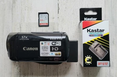 Canon VIXIA HF R50 TOUCHSCREEN 8GB Internal mic HDD Wi-Fi HD Camcorder Bundle - Image 1 of 4