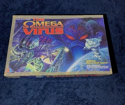 1992 Milton Bradley The Omega Virus Board Game W/Figure & Box Missing Some Cards - Image 1 of 4