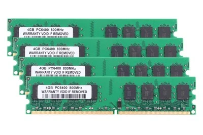 4X 4GB 2Rx4 PC2-6400 DDR2 800Mhz 240Pin Desktop Memory RAM Only for AMD chips - Image 1 of 4