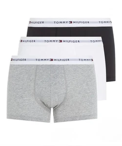 Men's Tommy Hilfiger Boxer Shorts Trunks Underwear 3 Pack Black, Grey & White - Picture 1 of 5